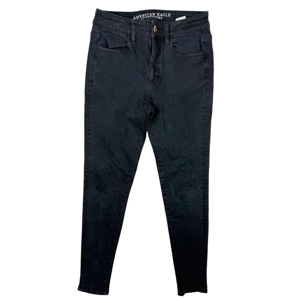 American Eagle Hi Rise Black Jegging 360 Super Stretch‎ Jeans Size 4 Womens